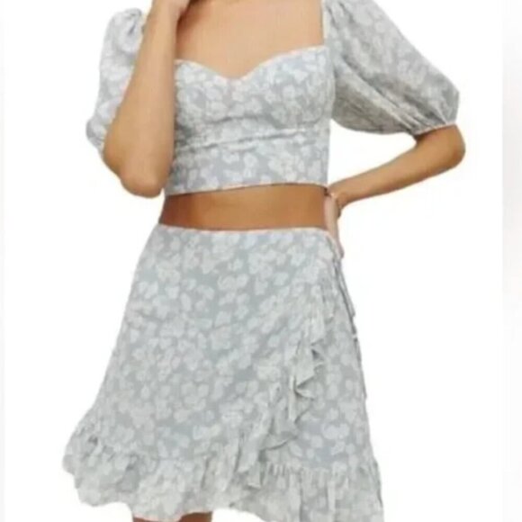 Reformation Sinead Floral Two-Piece Set - Size 2 - 4 - Picture 2 of 3